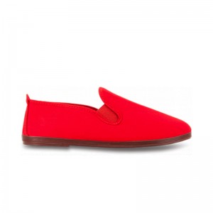 Chausson Flossy toile rouge...