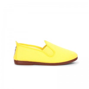 Chausson Flossy toile Jaune...