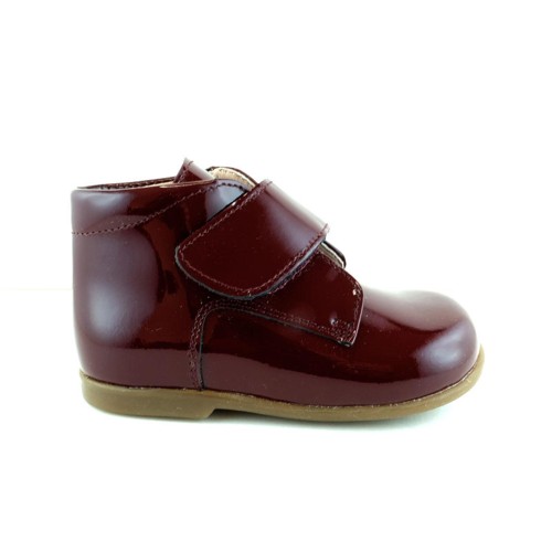 Bottillons Cadet velcro vernis
