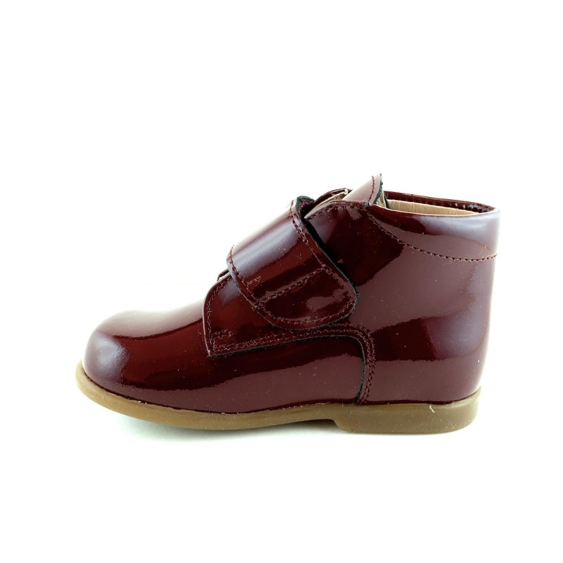 Bottillons Cadet velcro vernis